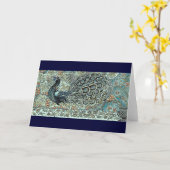 Pfau Karte (Gelbe Blume)