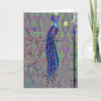 Pfau-Karte 3 Karte