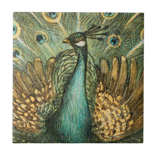Pfau-Keramik Tile Fliese