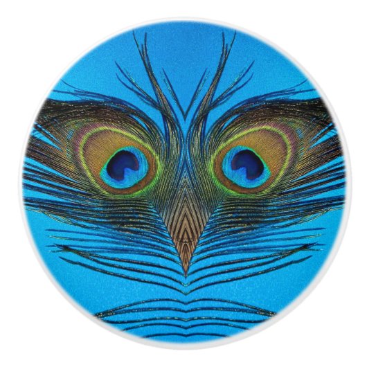 Pfau Keramikknauf (Vorderseite)
