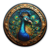 Pfau keramikknauf (Vorderseite)