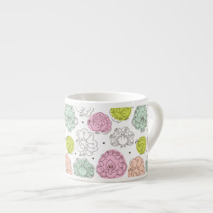 Pfau Kinder Tapete vintage Espressotasse