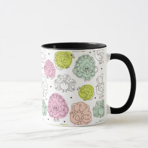 Pfau Kinder Tapete Vintage Tasse