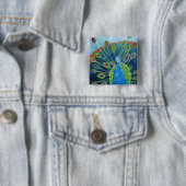Pfau-Knopf Button (Beispiel)