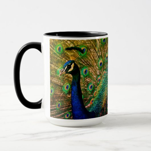 Pfau-kombinierte Tasse (Links)
