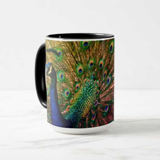 Pfau-kombinierte Tasse (Vorderseite Links)