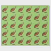 Pfau: Kongo Peahen Geschenkpapier (Flach)