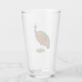 Pfau: Kongo Peahen Glas (Rückseite)