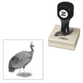 Pfau: Kongo Peahen Gummistempel (Stempel)