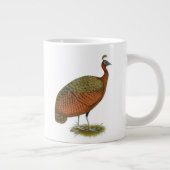 Pfau: Kongo Peahen Jumbo-Tasse (Rechts)