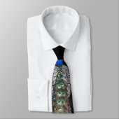 Pfau-Krawatte Krawatte (Gebunden)