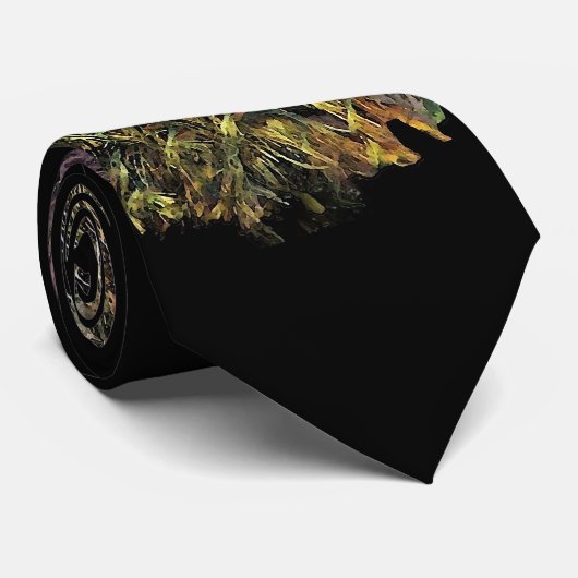 Pfau-Krawatte Krawatte (Gerollt)