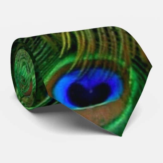 Pfau-Krawatten Krawatte (Gerollt)