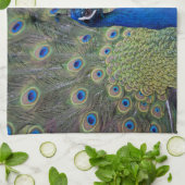 Pfau Küchenhandtuch Geschirrtuch (Gefaltet)
