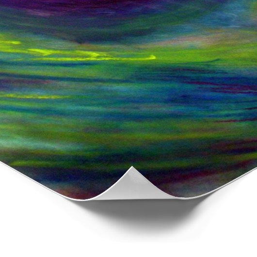 Pfau - Kunstdrucken Poster (Ecke)