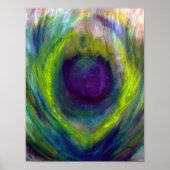 Pfau - Kunstdrucken Poster (Vorne)