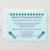 Pfau Kunsteinladung Einladung (Rückseite)