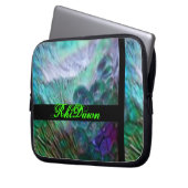 Pfau-Laptop-Tasche Laptopschutzhülle (Vorderseite Links)