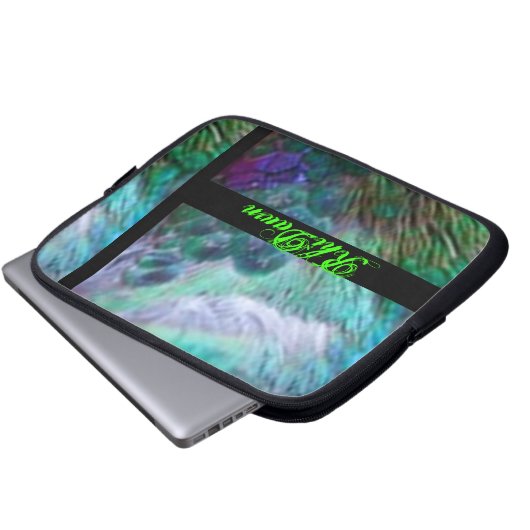 Pfau-Laptop-Tasche Laptopschutzhülle (Vorne Knopf)