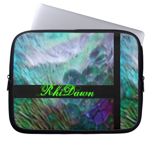 Pfau-Laptop-Tasche Laptopschutzhülle (Vorderseite)