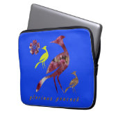 Pfau Laptopschutzhülle (Vorderseite Links)