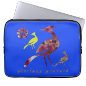 Pfau Laptopschutzhülle (Vorderseite)