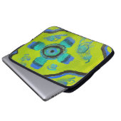 Pfau Laptopschutzhülle (Vorne Knopf)
