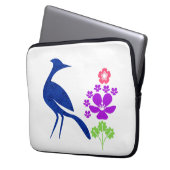 Pfau Laptopschutzhülle (Vorderseite Links)