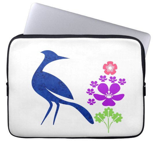 Pfau Laptopschutzhülle (Vorderseite)