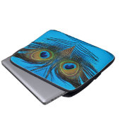 Pfau Laptopschutzhülle (Vorne Knopf)