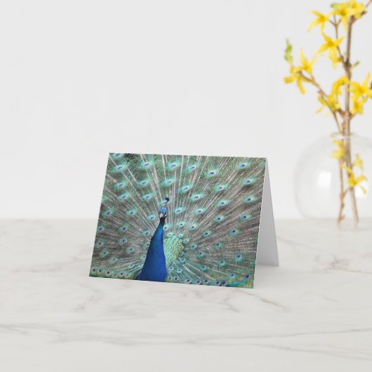 Pfau-leere Mitteilungskarten (Gelbe Blume)