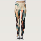 Pfau Leggings (Vorderseite)