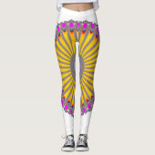 Pfau Leggings (Vorderseite)