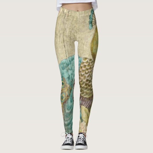 Pfau - Leggings (Vorderseite)