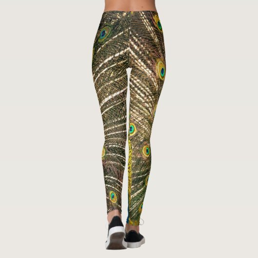 Pfau Leggings (Rückseite)