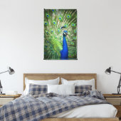 Pfau Leinwanddruck (Insitu (Schlafzimmer))