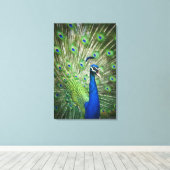 Pfau Leinwanddruck (Insitu (Holzboden))