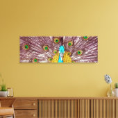 Pfau leuchtende Leinwand (Insitu (Wohnzimmer))