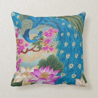 Pfau Lotus Kissen
