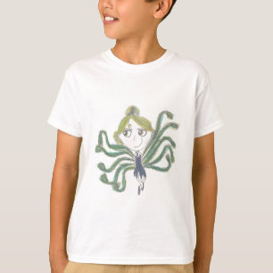 Pfau-Mädchen T-Shirt