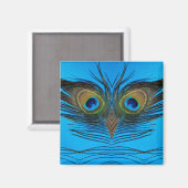 Pfau Magnet (Vorderseite/Rückseite)