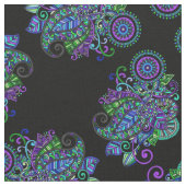 Pfau-Mandala Stoff (Nahaufnahme)