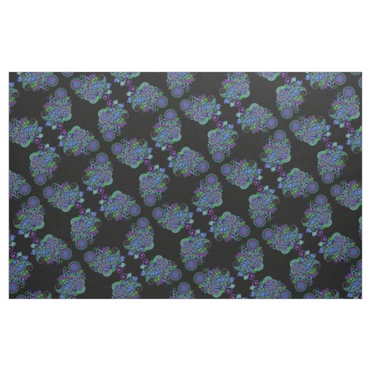 Pfau-Mandala Stoff (Fat Quarter (45,7 x 55,9 cm))