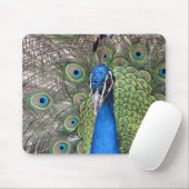 Pfau-Mausunterlage Mousepad (Mit Mouse)