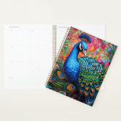 Pfau mit Blume Planer (Anzeige)
