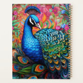 Pfau mit Blume Planer (Rückseite)