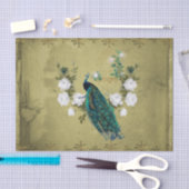Pfau mit Blume Seidenpapier (Handwerk)