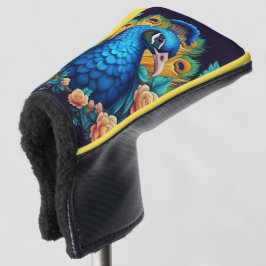 Pfau mit PfirsichRose Golf Headcover