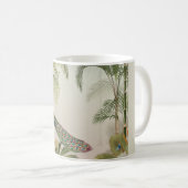 Pfau mit Schmetterlingen Kaffeetasse (VorderseiteRechts)