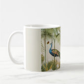 Pfau mit Schmetterlingen Kaffeetasse (Links)